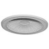 Ekena Millwork DOME35DE Devon Recessed Mount (31"Diameter x 2 1/2"D Rough Opening) Ceiling Domes, 35 3/8"OD x 27 1/2"ID x 3 1/4"D , Primed view 1