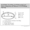 Ekena Millwork DOME35DE Devon Recessed Mount (31"Diameter x 2 1/2"D Rough Opening) Ceiling Domes, 35 3/8"OD x 27 1/2"ID x 3 1/4"D , Primed view 2