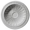 Ekena Millwork DOME35DE Devon Recessed Mount (31"Diameter x 2 1/2"D Rough Opening) Ceiling Domes, 35 3/8"OD x 27 1/2"ID x 3 1/4"D , Primed view 3