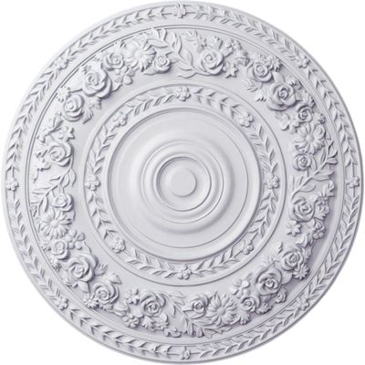 33 7/8"OD x 2 3/8"P Rose Ceiling Medallion (Fits Canopies up to 13 1/2")