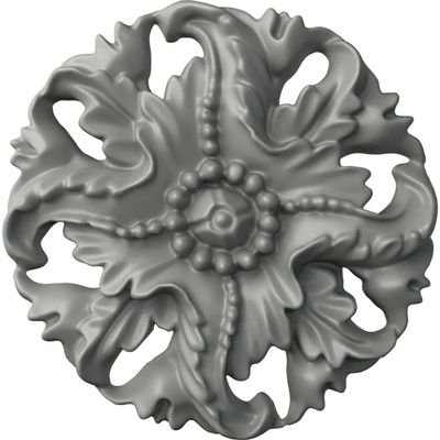 Ekena Millwork ROS03X03MO Small Monique Round Rosette, 3 1/8" OD x 5/8" P, Primed