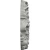 Ekena Millwork ROS03X03MO Small Monique Round Rosette, 3 1/8" OD x 5/8" P, Primed view 3