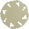 Ekena Millwork ROS03X03MO Small Monique Round Rosette, 3 1/8" OD x 5/8" P, Primed view 4