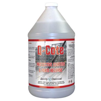 Quality Chemical Q-Cote - Paraffin-based Concrete Form Release Agent for Stone, Garden Walk Maker, Stepping Stone Molds, Stamped Concrete Molds - 128 oz (Pack of 1)