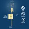 Gold Wall Sconce Light Fixture, Indoor Glass Bathroom Sconce Wall Lighting view 2