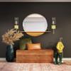 Gold Wall Sconce Light Fixture, Indoor Glass Bathroom Sconce Wall Lighting view 3