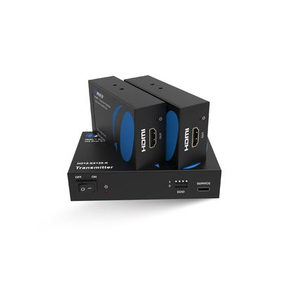 OREI 1x2 HDMI Extender Splitter Over Single Cable CAT6/7 1080P EDID Management - Up to 132 Ft - Loop Out - Low Latency