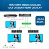 OREI 1x2 HDMI Extender Splitter Over Single Cable CAT6/7 1080P EDID Management - Up to 132 Ft - Loop Out - Low Latency view 3