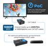 OREI 1x2 HDMI Extender Splitter Over Single Cable CAT6/7 1080P EDID Management - Up to 132 Ft - Loop Out - Low Latency view 4