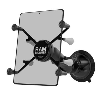 RAM Mounts RAM-B-166-UN8U X-Grip with RAM Twist-Lock Suction Cup Mount for 7"-8" Tablets with Medium Arm for Vehicle Windshields