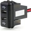 Dual USB Car Charger 5V 2.1A/2.1A Dual USB Power Socket for Smart Phone Ipad iPhone Use for Volvo FH FH12 (12V/24V) view 1