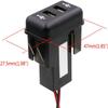Dual USB Car Charger 5V 2.1A/2.1A Dual USB Power Socket for Smart Phone Ipad iPhone Use for Volvo FH FH12 (12V/24V) view 2