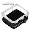 Callancity Metal Watch Case Zirconic Decorative Face Cover Compatible With Apple Watch 38mm Series 1 2 3 (Platinum) view 1