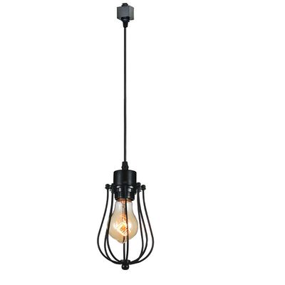 Kiven 1-Light H-Type 3 Wire Track Light Pendants Length 3.3 feet Restaurant Chandelier Decorative Chandelier Instant Pendant Light Industrial Factory Pendant Lamp, Bulb Included