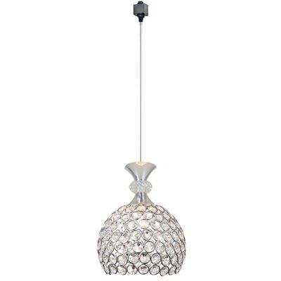 Kiven Crystal and Chrome Brilliant 5.9'' Pendant Light H-Type Track Lighting Pendant lamp,Bulb Not Include,One Light (TB0295)