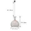 Kiven Crystal and Chrome Brilliant 5.9'' Pendant Light H-Type Track Lighting Pendant lamp,Bulb Not Include,One Light (TB0295) view 2