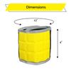 BYKES Magnetic Wristband for Holding Screws, Nails & Tools | Strong Magnetic Extra Large Tool | Portable DIY Magnetic Wristband | Wide Surface Magnet | Heavyduty Tool Gift for Handyman | Yellow/Gray view 2