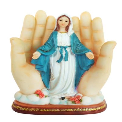 5.5 Inch Lady of Grace with Light Statue Religious Decorative Light Saint Mary Lamp Party Gift Home Decorative Children's Gift