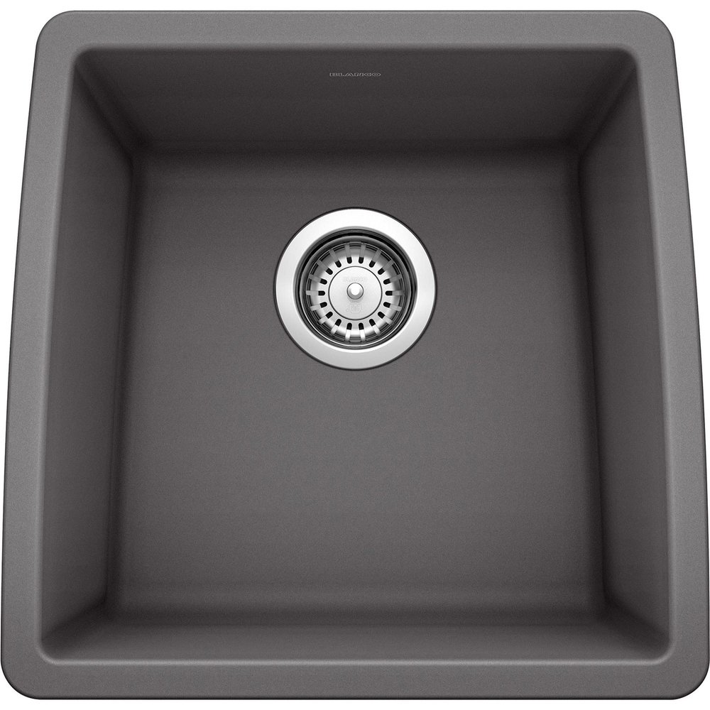 BLANCO, Cinder 441475 PERFORMA SILGRANIT Undermount Bar Sink, 17.5" X 17"