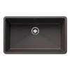 BLANCO, Cinder 441478 PRECIS SILGRANIT Super Single Undermount Kitchen Sink, 32" X 19" view 1