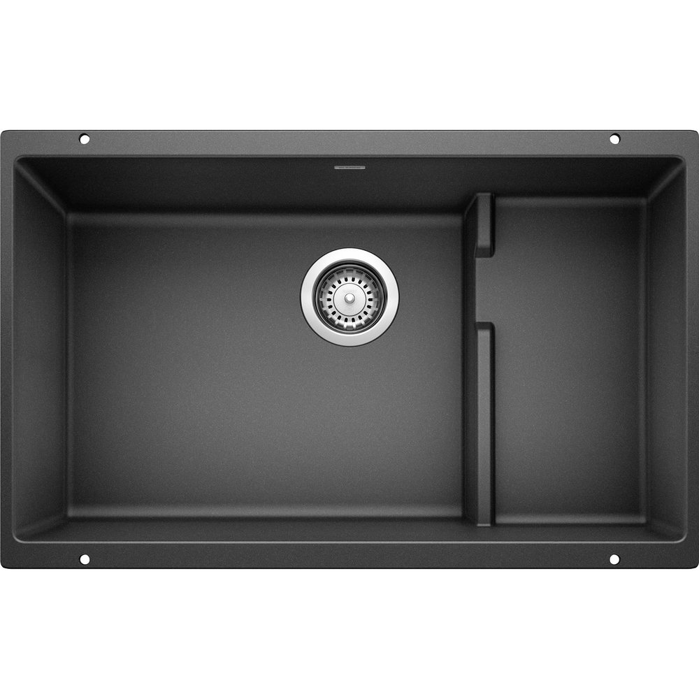 BLANCO, Anthracite 519450 PRECIS CASCADE SILGRANIT Undermount Kitchen Sink with Colander