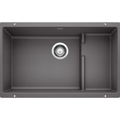 BLANCO, Cinder 519451 PRECIS CASCADE SILGRANIT Undermount Kitchen Sink with Colander