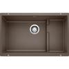 BLANCO, Caf Brown 519457 PRECIS CASCADE SILGRANIT Undermount Kitchen Sink with Colander view 1