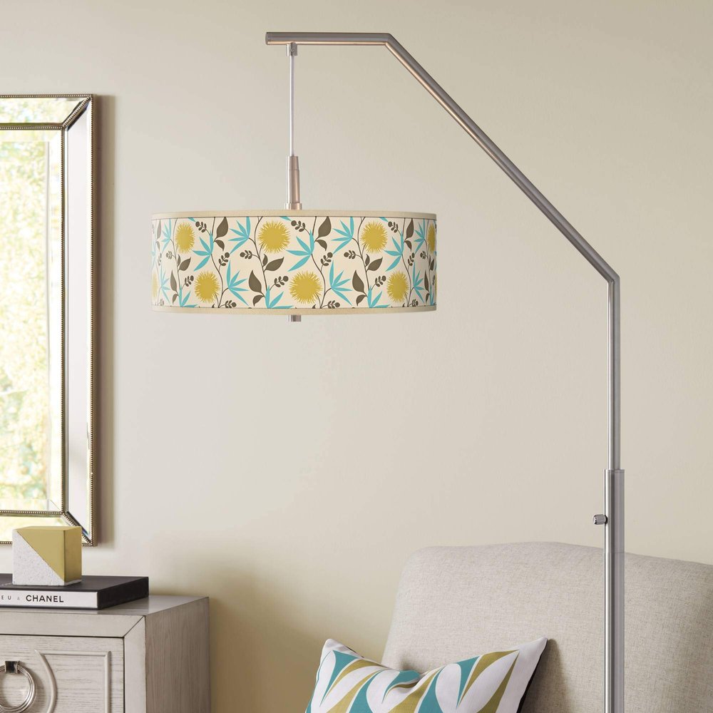 Seedling by Thomas Paul Dahlia Arc 71 1/2" Tall Floor Lamp Living Room