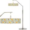 Seedling by Thomas Paul Dahlia Arc 71 1/2" Tall Floor Lamp Living Room view 2