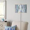 Giclee Glow 62" Tall Siren Shade Brushed Nickel Pull Chain Floor Lamp view 1
