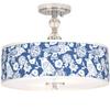 Aviary Shade 16" Wide Crystal Accent Flush Mount Ceiling Light Fixture view 1