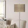 Giclee Glow 62" High Burlap Print Print Shade Contemporary Floor Lamp view 1