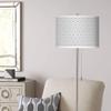 Giclee Glow 62" Tall Diamonds Shade Brushed Nickel Pull Chain Floor Lamp view 1