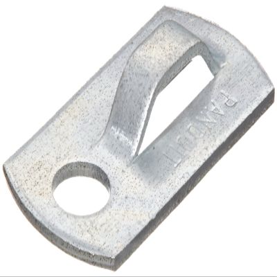 Panduit MBMS-S10-CY Metal Screw-On Mount, Aluminum, Natural, Indoor/Outdoor Environment, #10 Screw Mounting Method, 10lbs Max Static Load (Pack of 100)