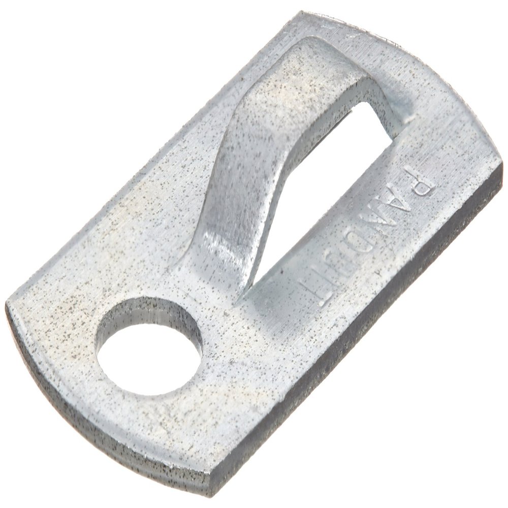 Panduit MBMS-S10-CY Metal Screw-On Mount, Aluminum, Natural, Indoor/Outdoor Environment, #10 Screw Mounting Method, 10lbs Max Static Load (Pack of 100)