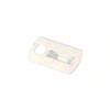 Panduit MBMS-S10-CY Metal Screw-On Mount, Aluminum, Natural, Indoor/Outdoor Environment, #10 Screw Mounting Method, 10lbs Max Static Load (Pack of 100) view 2
