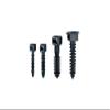 Panduit MPMS19-C0 Pan-Ty Masonry Push Mount, Weather Resistant Nylon 6.6, Indoors/Outdoors Environment, Fir Tree Hole Mount, Black, 0.19" Hole Diameter, 0.25" Height, 0.97" Grip Length (Pack of 100) view 1