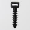 Panduit MPMH38-L0 Pan-Ty Masonry Push Mount, Weather Resistant Nylon 6.6, Indoors/Outdoors Environment, Fir Tree Hole Mount, Black, 0.38" Hole Diameter, 0.3" Height, 1.25" Grip Length (Pack of 50) view 3