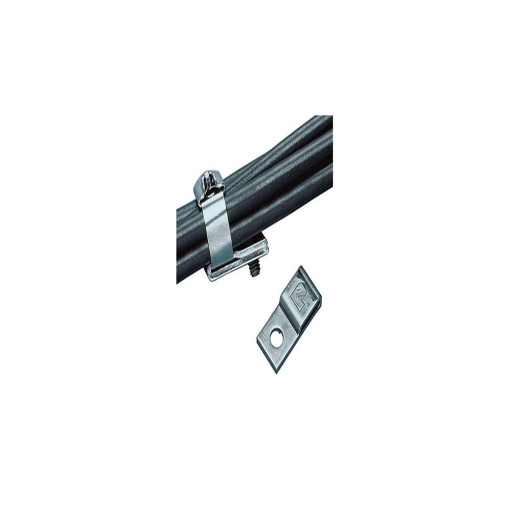 Panduit MTM1H25-C Stainless Steel Tie Mount, 1 Hole Mounting, 1/4-Inch Screw (100-Pack)
