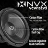 NVX VCW152v3 15" 3000 Watt Max (1500W RMS) Dual 2-Ohm VC-Series Car Subwoofer (VCW152 Version 3) view 2