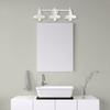 Design House 579656 Kimball Industrial Farmhouse 3-Light Indoor Bathroom Vanity Light with Metal Shades for Over the Mirror, Antique White view 4