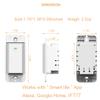 Smart Switch, Works with Alexa and Google Home, Voice Control, No hub Required, Timing Synchronization, Suit for 1/2/3/4 Group Type Switch Box Micmi, Neutral Wire Required, Smart Light Switch 2pack view 2