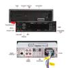 BOSS Audio Systems 625UAB Single DIN Car Stereo with Bluetooth - No CD DVD Player, AM/FM Radio Receiver, Aux Input, USB view 2