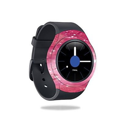 MightySkins Skin Compatible with Samsung Gear S2 3G Smart Watch Cover wrap Sticker Skins Pink Diamonds