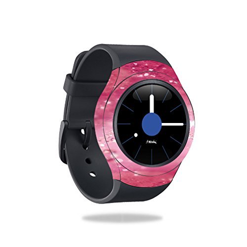 MightySkins Skin Compatible with Samsung Gear S2 3G Smart Watch Cover wrap Sticker Skins Pink Diamonds