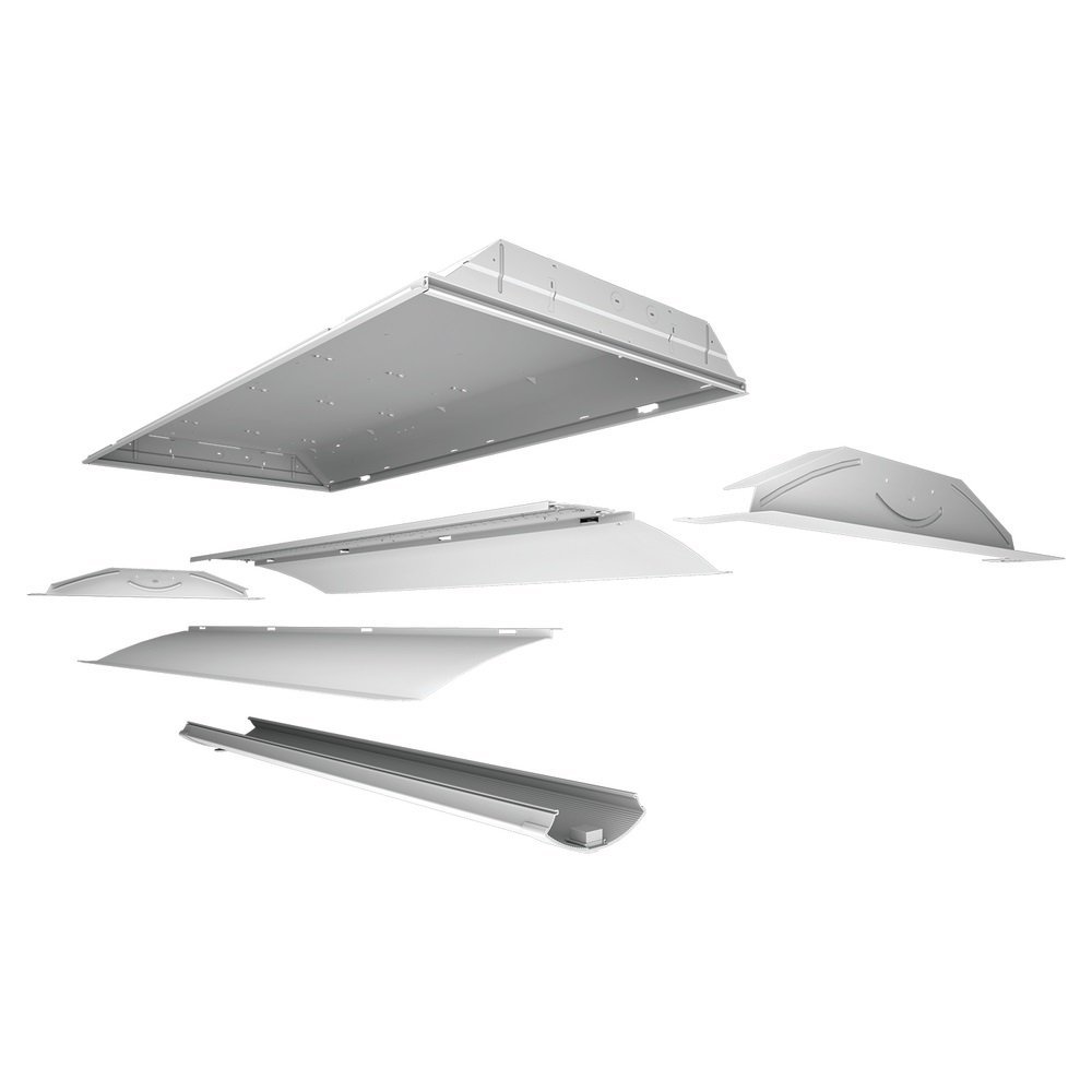 Metalux Cruze 2X4 LED Retrofit Kit, 5000 Lumens 3500K Color Temp