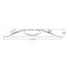 Metalux Cruze 2X4 LED Retrofit Kit, 5000 Lumens 3500K Color Temp view 3