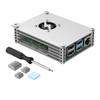 AAAwave Raspberry Pi Aluminum Alloy Case w/Laminated Frame and Heat Sink Combo Kit view 1