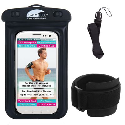 Waterproof Phone Holder For Running and Swimming With Armband - Standard