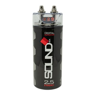 SoundBox SCAP2D, 2.5 Farad Digital Capacitor for Car Audio - 2500 Watts